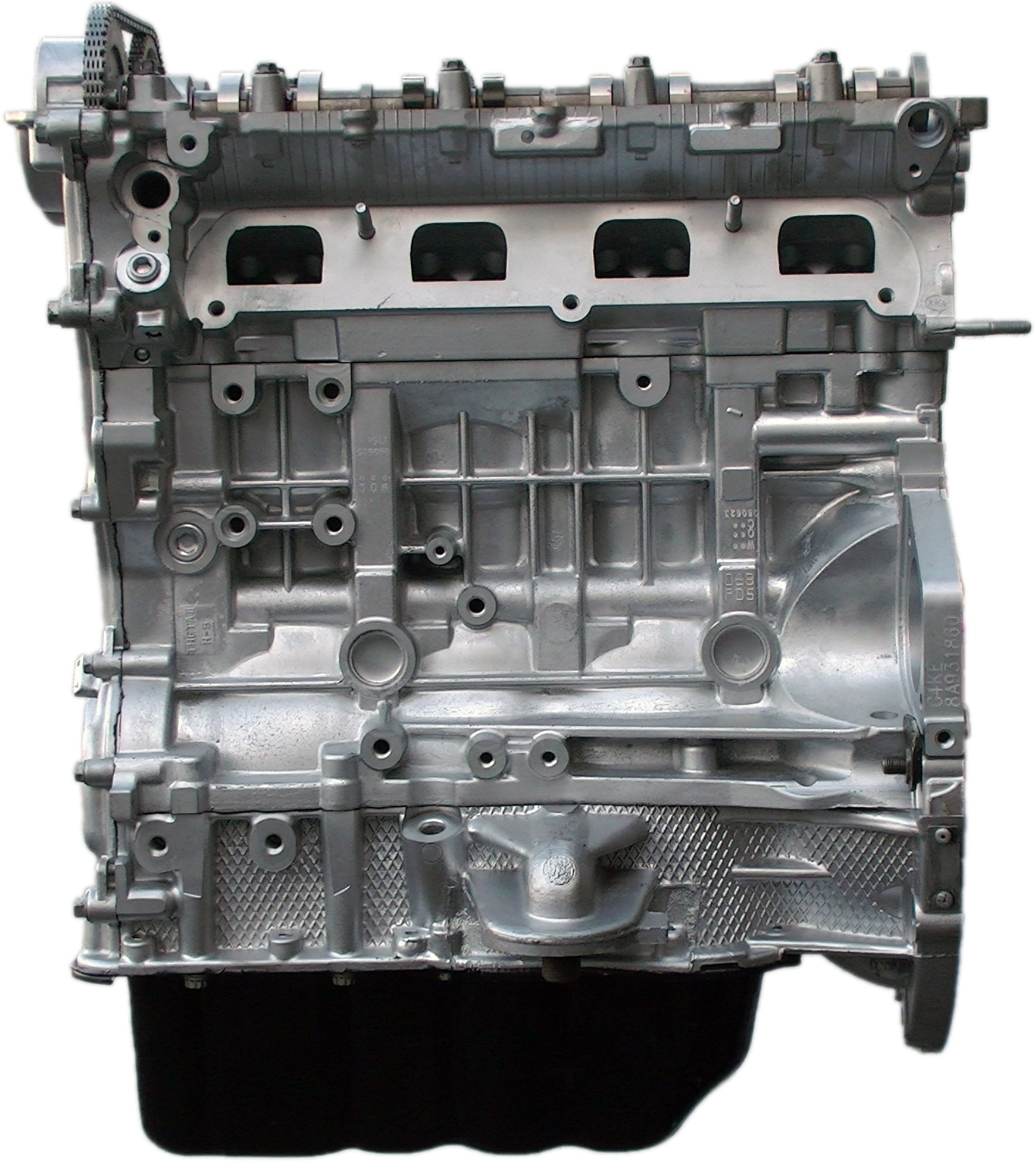 Rebuilt Kia engine side view