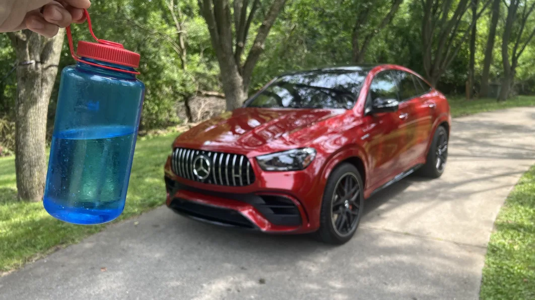 2024 Mercedes-AMG GLE 63 S Coupe Cupholder Mega Test: Will the Nalgene bottle fit?