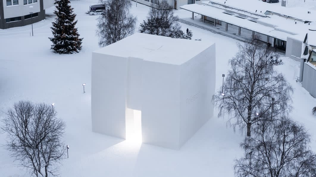 Polestar built a showroom out of snow in the Arctic Circle