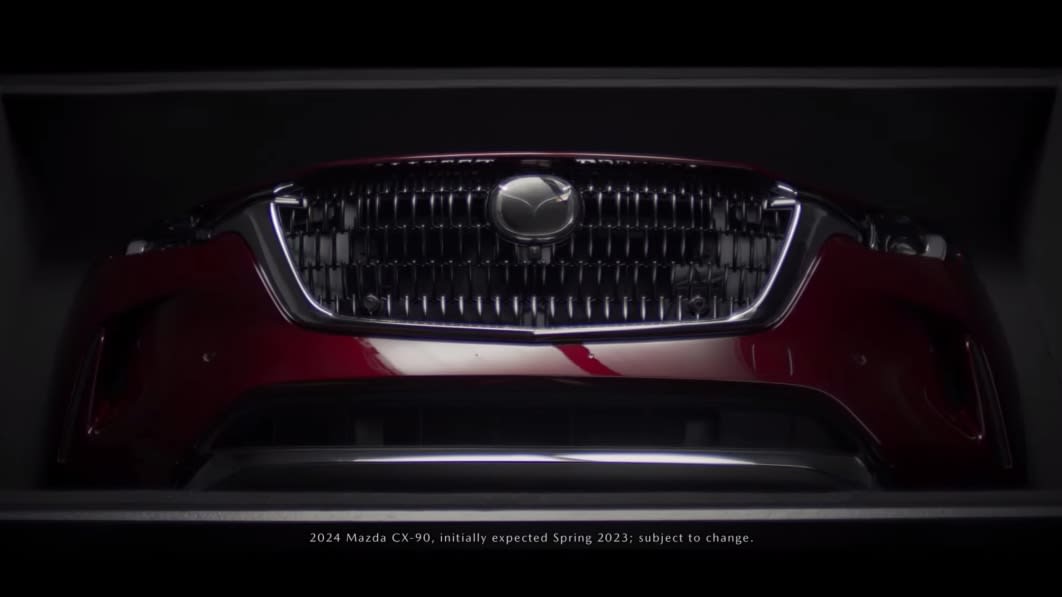 Mazda CX-90 teased again in unboxing video
