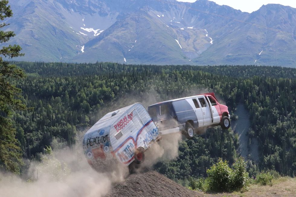 Watch the Fireworks as Alaska Town Hurls 13 Cars off a Cliff on July 4