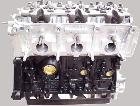 Remanufactured Chrysler engine rebuilt and ready for installation